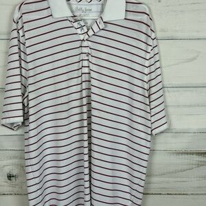 Bobby Jones White and Red Polo Shirt